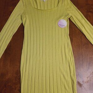 Full Circle Trends ~Sz XL ~ Long Sleeve ~ Ribbed Dress ~ NWT